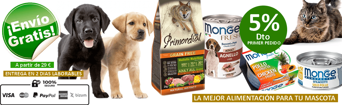 el mejor pienso natural para perros y gatos